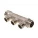 Коллектор распределительный Aqualink 02422 3/4"x1/2" под плоское уплотнение 3 выхода латунь
