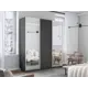 Шкаф-купе Мебельная компания е1 550586 230x210х57 см 10 полок лдсп цвет серый диамант