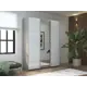 Шкаф-купе Мебельная компания е1 550301 230x210х57 см 10 полок лдсп цвет бетон