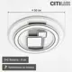 Люстра потолочная светодиодная Citilux costa cl741020 с пультом управления 28 м² регулируемый белый свет цвет белый