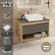 Тумба под раковину TEYMI Ritta 85 F11921 подвесная цвет дуб