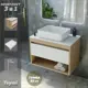 Комплект Teymi 3 в 1: Тумба Ritta 65 дуб эврика/белый матовый + раковина Helmi 50 накладная + смеситель Ellie высокий хром F03878