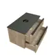 Комплект Тумба Helmi F07125 85 дуб крафт/графит, раковина Iva 52 накладная, смеситель Diadonna высокий