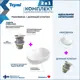 Раковина накладная Teymi Solli F01618 48.50см цвет хром и выпуск Teymi без перелива