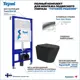 Комплект инсталляция с унитазом Teymi Solli f08898 цвет черный