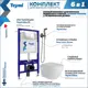Комплект инсталляция с унитазом Teymi Vitra f08053 цвет белый
