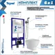 Комплект инсталляция с унитазом Teymi Ritta f08096 цвет белый