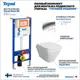 Комплект инсталляция с унитазом Teymi Kati f01300 цвет белый