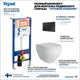 Комплект инсталляция с унитазом Teymi Demi f01376 цвет белый