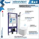 Комплект инсталляция с унитазом Teymi Helmi vortex f07938 цвет белый