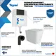 Комплект инсталляция с унитазом Teymi Helmi HD F00326 цвет белый