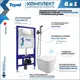 Комплект инсталляция с унитазом Teymi Helmi vortex f07934 цвет белый