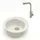 Мойка для кухни врезная Teymi Lina D51 F01472 50.5x50.5 см глубина чаши 19.1 см литьевой мрамор цвет белый