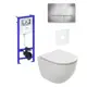 Комплект инсталляция с унитазом Teymi 38010010_3805001C_T40105 цвет белый