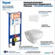 Комплект инсталляция с унитазом Teymi Hanna pro f01325 F01325 цвет белый