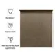 Штора рулонная блэкаут Kreaforta Taiga 110x250 см бежевая