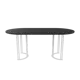 Кухонный стол овальный Genglass Violur GGT-20-3-2-18090 180x90 см лдсп цвет черный