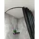 Карниз однорядный Эскар 440430700 70 см пвх цвет черный
