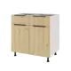 Напольный шкаф Color Beneli 5500100200223 80x82x57.6 см ЛДСП цвет дуб