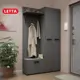 Комплект мебели для прихожей Letta Астерия 120x204.5x35.6 см ЛДСП цвет графит