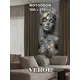 Фотообои флизелиновые 3D Verol Девушка барельеф темный с золотом 395-ФФО-05968 100x270 см