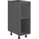 Кухонный шкаф напольный 30x77x56 см ДСП цвет серый