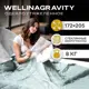 Утяжеленное сенсорное одеяло Wellinagravity 172x205 мятное 8кг