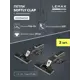 Петля накладная softly clap с эксцентриком Lemax Prof комп. из 2 шт. черный никель