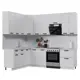 Кухонный гарнитур Стендмебель Призма УТ000588341 200x237x180 см ЛДСП цвет белый