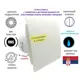 Вытяжной вентилятор Mak trade A100M-H+ PVC D100 мм 31 дБ 98 м³/ч обратный клапан таймер и датчик влажности цвет кремовый