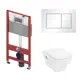 Комплект инсталляция с унитазом Hansgrohe 9400413HGSET001 цвет белый