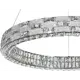 Светильник подвесной светодиодный Stilfort SF4014-09-08P Gabbana с пультом управления 26 м² регулируемый белый свет цвет хром