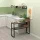 Полка настенная Grostat home Una mini loft 70x30 см металл цвет серый/серый металлик
