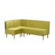 Диван модульный Диван не мебель Лагуна id000128-MaxGreen28 180x82x120 см велюр цвет зеленый