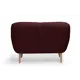 Диван прямой Диван не мебель Элефант el000021-Lambeco7 138x90x85 см искусственный мех цвет темно-бордовый