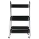 Этажерка на колесах Hesby Zenith Echo HSBI_CS01 43x75x30 см металл цвет черный