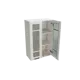 Навесной шкаф с 2-мя дверцами со стеклом МС Прага Сурская мебель 920x600x318 МДФ цвет Белый/Белое дерево
