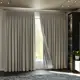 Комплект штор на ленте блэкаут Miamoza Dark 150x250 см цвет бежевый