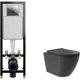 Комплект инсталляция с унитазом Cersanit S-IN-BLACK-Cg-wOV0240 цвет черный