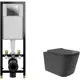Комплект инсталляция с унитазом Cersanit S-IN-BLACK-Cg-wQV0240 цвет черный