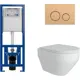 Комплект инсталляция с унитазом Cersanit S-IN-MZ-LINK_PRO63524AL.FLU40208.W цвет белый
