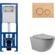 Комплект инсталляция с унитазом Cersanit S-IN-MZ-LINK_PRO63524O0130 цвет серый