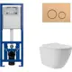 Комплект инсталляция с унитазом Cersanit S-IN-MZ-LINK_PRO63524OV0220 цвет белый