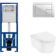Инсталляция CERSANIT LINK PRO Сорт1 с клавишей смыва CORNER мт/белый Hansgrohe EluPura Original S унитаз 540x360 белый