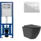 Комплект инсталляция с унитазом Cersanit S-IN-MZ-LINK_PRO64077OV0240 цвет черный