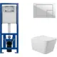 Комплект инсталляция с унитазом Cersanit S-IN-MZ-LINK_PRO64077Q0110 цвет белый