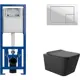 Комплект инсталляция с унитазом Cersanit S-IN-MZ-LINK_PRO64077Q0140 цвет черный