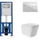 Комплект инсталляция с унитазом Cersanit S-IN-MZ-LINK_PRO64077QV0210 цвет белый