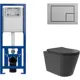 Комплект инсталляция с унитазом Cersanit S-IN-MZ-LINK_PRO64107CV0240 цвет черный