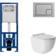 Комплект инсталляция с унитазом Cersanit S-IN-MZ-LINK_PRO64107OV0110 цвет белый